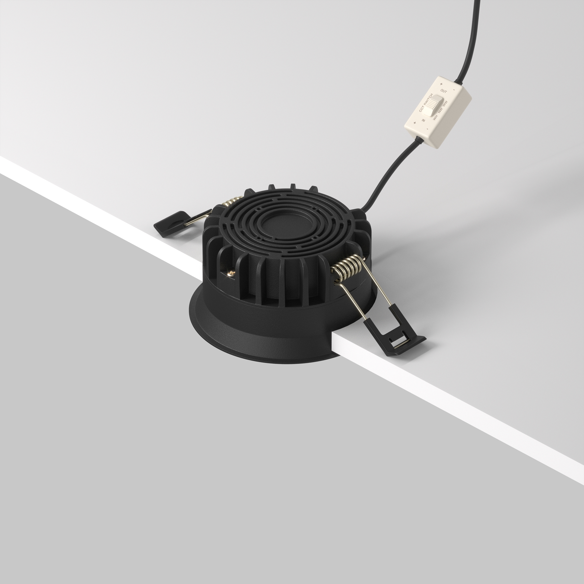 RENDER_Mounting_components_DL055-8W3-4-6K-B_standard