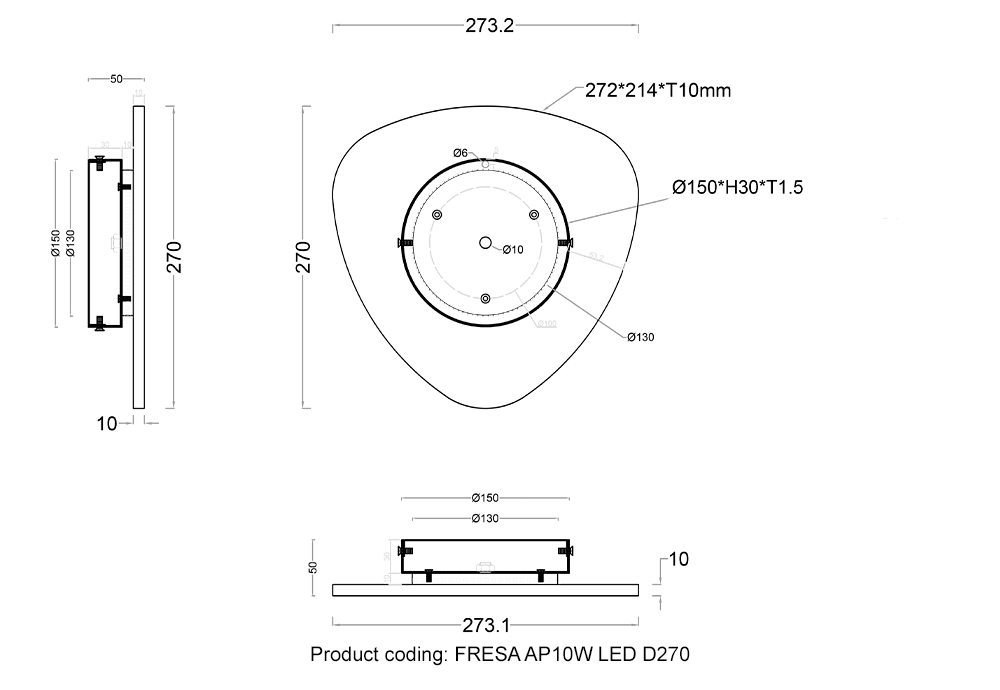 FRESA_AP10W_LED_D270