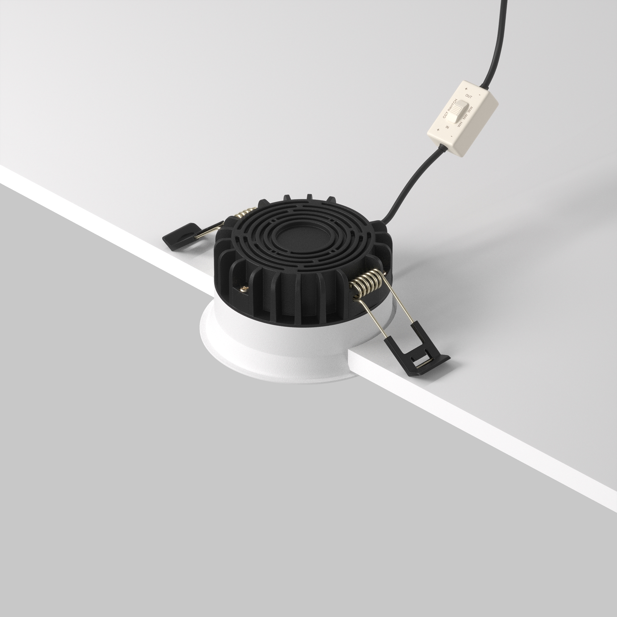 RENDER_Mounting_components_DL055-8W3-4-6K-W_standard